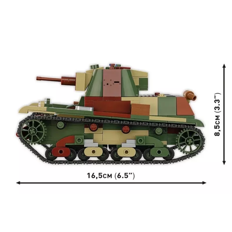 Cobi stavebnice ľahký tank 7TP model, 669 dielov, COBI-2661