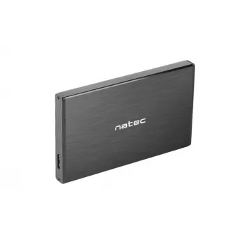 NATEC RHINO GO puzdro USB 3.0 pre 2,5'' SATA HDD/SSD, čierna hliník