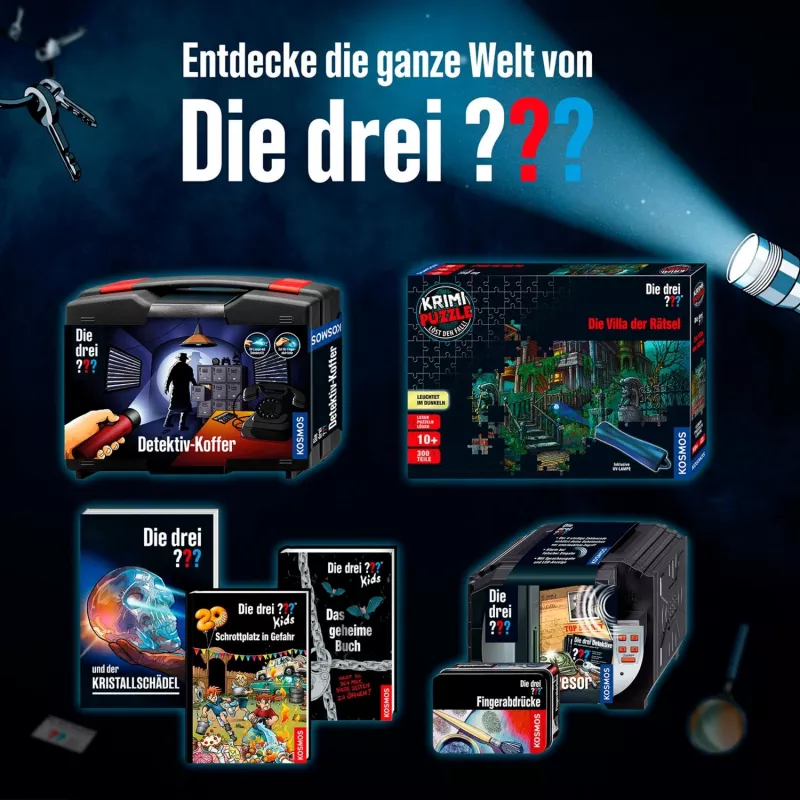 Die drei Agentenbrille, detektívne sady
