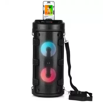 Media-tech Partybox Keg Bt - kompaktný Bluetooth stereo reproduktor s FM rádiom, MP3 prehrávač MT3165