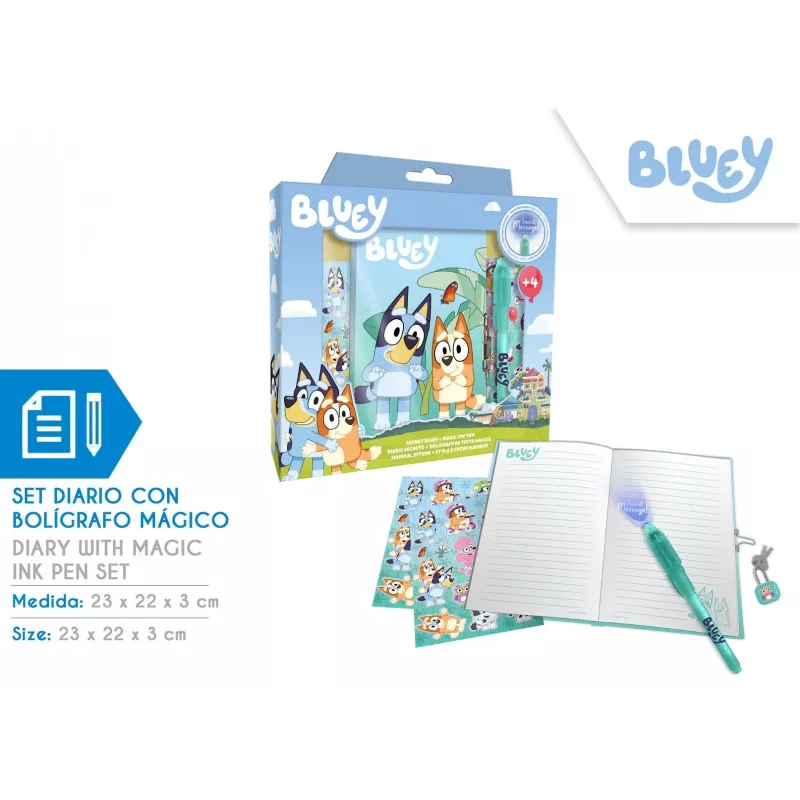 Denník s čarovným perom Bluey