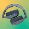 Slúchadlá Skullcandy Crusher Evo — káblové & Bluetooth, sivé, 40 hod. batéria, USB-C, AUX, skladacie