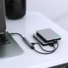 USB hub QOLTEC 53793 — USB 3.0 vstup, 3× USB 2.0 porty