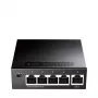 Sieťový switch Cudy GS105 — 5-portový gigabitový Ethernet (10/100/1000), čierny, 5 V DC napájací zdroj v balení