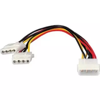 Equip interný napájací kábel, Molex (4-pinový), 2 x Molex (4-pinový), 0,2 m, konektor samec, konektor samica, rovný
