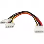 Equip interný napájací kábel, Molex (4-pinový), 2 x Molex (4-pinový), 0,2 m, konektor samec, konektor samica, rovný