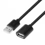 USB predlžovací kábel AM-AF 1,8 m čierny