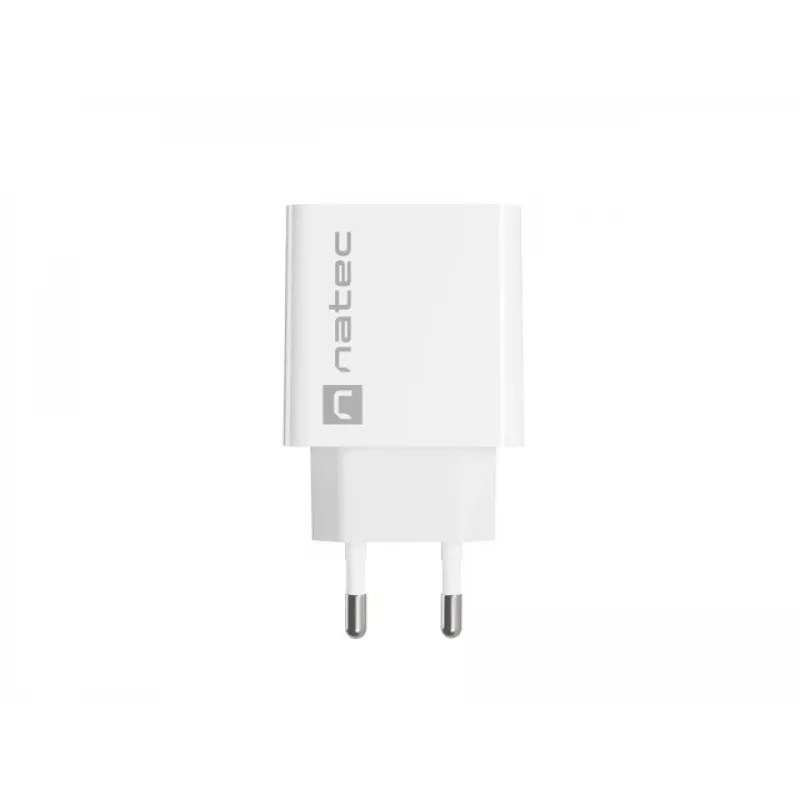 Interiérová USB-C rýchlonabíjačka NATEC RIBERA 12V 20W Quick Charge 3.0 biela
