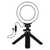 LED prstencové svetlo 12 cm so statívom do 14,5 cm, USB