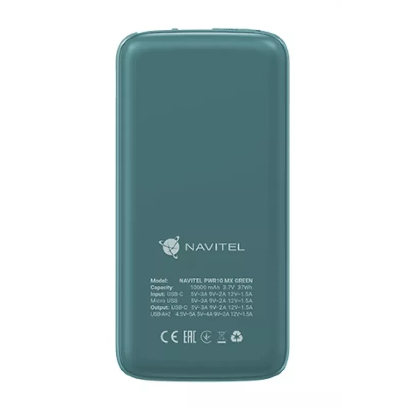 Navitel PWR10 MX ZELENÁ powerbank 10000 mAh