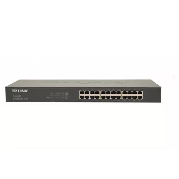 TP-Link 24-portový gigabitový rackový sieťový switch, neřízený, Gigabit Ethernet (10/100/1000), full duplex, racková montáž, 1U