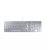 Klávesnica CHERRY KC 6000 slim univerzálna USB QWERTZ nemecká strieborná