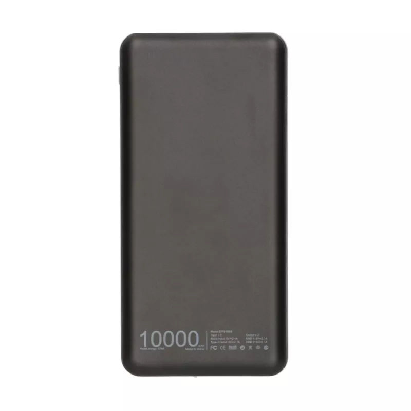 Powerbanka Extralink EPB-098B 10000 mAh, LiPo, 2× USB-A + 1× USB-C, čierna