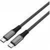 4smarts PremiumCord – USB kábel – USB-C (M) na USB-C (M) – USB 2.0 – 20 V – 5 A – 1,5 m – USB napájanie (100 W) – čierny
