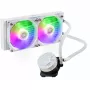 Sada kvapalinového chladenia Cooler Master MasterLiquid 240L Core ARGB biela — 240-mm radiátor, 120-mm ventilátor, podporuje LGA1700/AM5/AM4 a staršie sockety