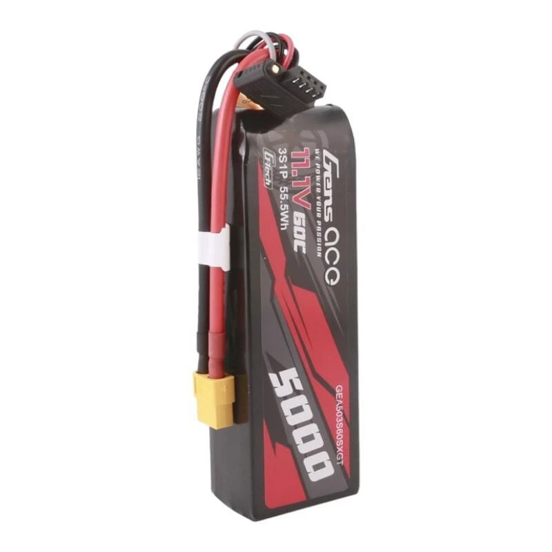 Gens ace G-Tech 5000mAh 11.1V 60C 3S1P Short-Size Lipo s konektorom XT60