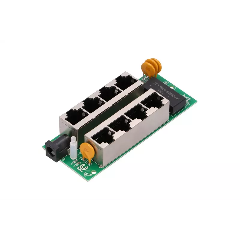PoE injektor Extralink Gigabit 4-portový, 4x 1000Mb/s RJ45, 48V, modrá/čierna