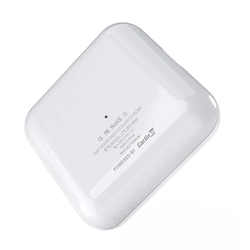 Bezdrôtový adaptér Carlinkit CPC200-U2W MINI Apple CarPlay biely – bezdrôtový CarPlay adaptér