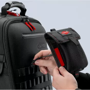 Taška na náradie Knipex Modular Bag 00 19 50 LE čierna/červená, prázdna, modulárne uloženie náradia