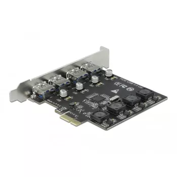 Delock PCI Express x1 karta na 4 x externý USB Type-A port SuperSpeed USB
