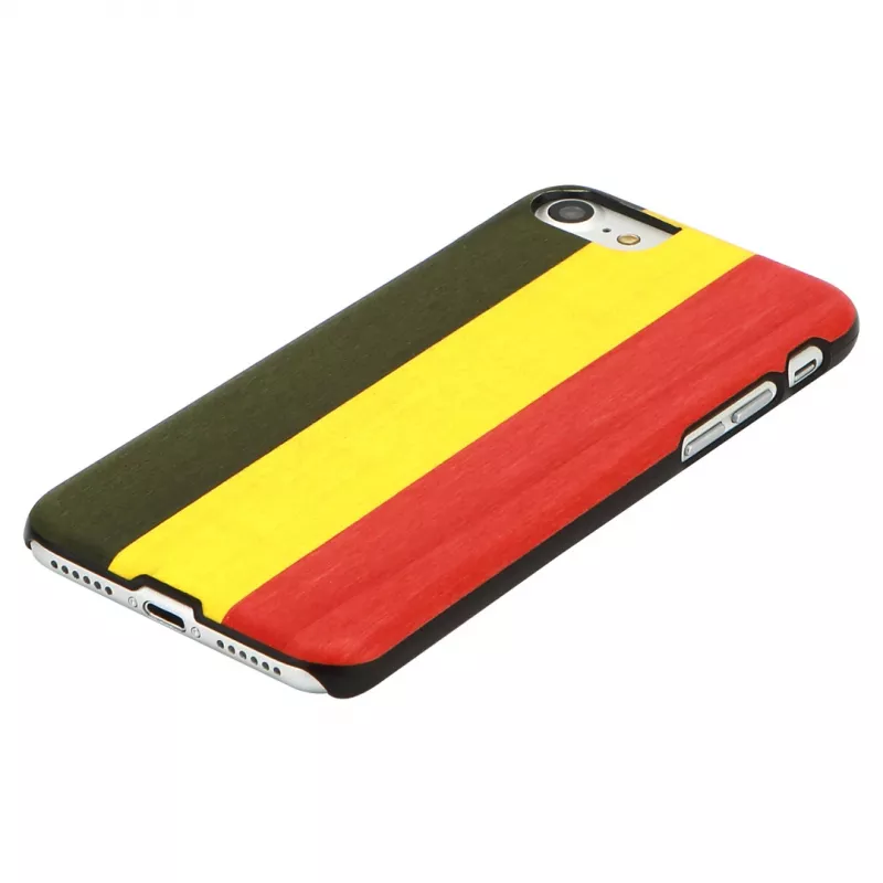 Puzdro na telefón Man and Wood pre iPhone 7/8 — reggae čierna