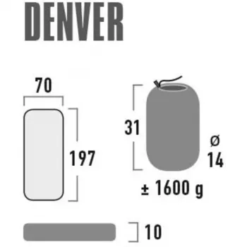 Kempingová nafukovacia matrace Denver 41027 (citronella)