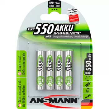Batéria Ansmann blister 4 X Accu AAA 550 mAh