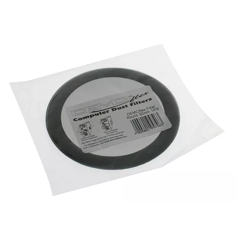 DEMCiflex DF0015 prachový filter, 92 mm, okrúhly, čierny/čierny