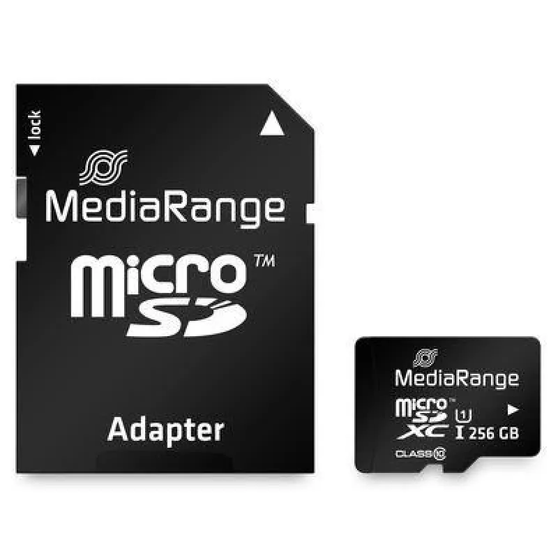 Pamäťová karta MediaRange 256GB MicroSDXC UHS-I Class 10 MR946