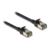 Sieťový kábel DeLOCK RJ45 Cat.8.1 F/FTP tenký Pro 5 m čierny