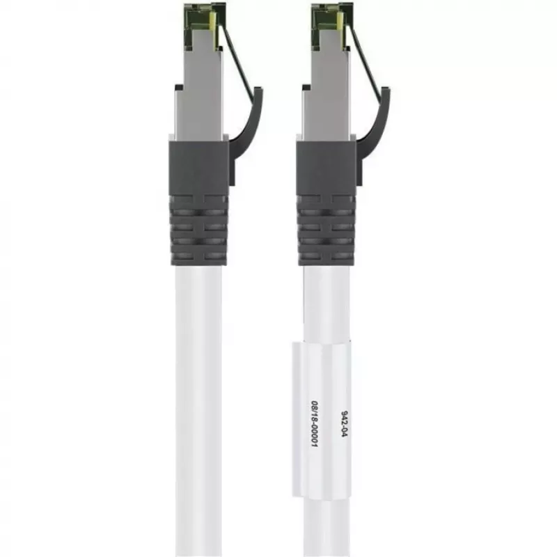 Wentronic 55127 - 5 M - Cat8.1 - S/FTP (S-STP) - RJ-45 - RJ-45 - biely