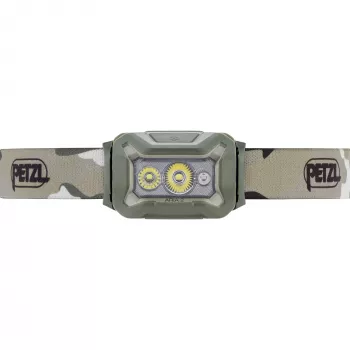 Čelová lampa PETZL Aria 2 rgb-desert – nabíjateľná 200 lúmenov