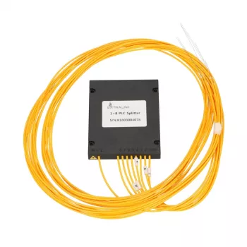 Optický PLC splitter 1:8 Extralink SC/APC 2,0 mm 1,5 m G657A ABS modul (bez konektora)