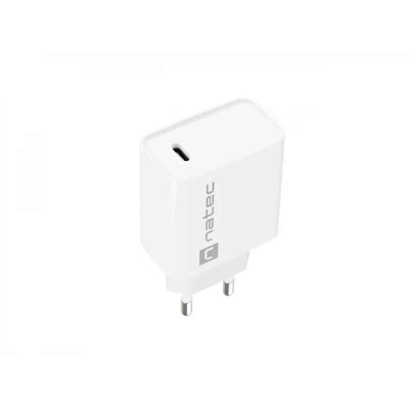 Interiérová USB-C rýchlonabíjačka NATEC RIBERA 12V 20W Quick Charge 3.0 biela