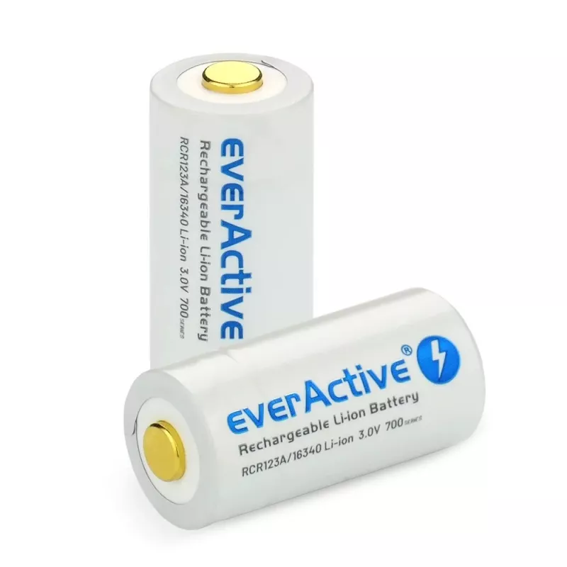 Nabíjateľná batéria everActive EV16340 700mAh 3V s funkciou nabíjania Micro-USB
