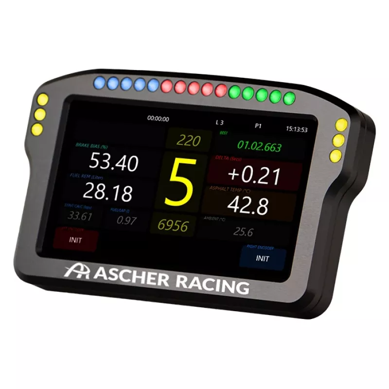 Panel palubnej dosky volantu Ascher Racing 5 palcov model 76080029 pre sim-racing displeje