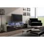 Cama TV stojan EVORA 200 biely/čierny lesklý