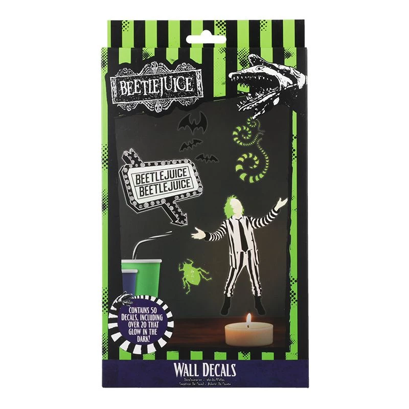 Nálepky na stenu Paladone Beetlejuice Design PP13439BJ – dekoračná sada samolepiek na stenu