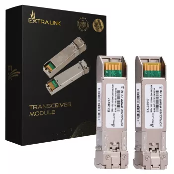 Extralink EX.35917 SFP+ 10G transceiver modul, 1310 nm, 2 km, jednomódový, DOM, balenie 2 ks