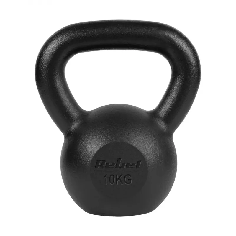 Kettlebell Rebel Active 10 kg železný RBA-2323-10 – liatinový kettlebell na silový tréning