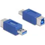 DeLOCK 67217 Káblový adaptér USB Type-A USB Type-B modrý