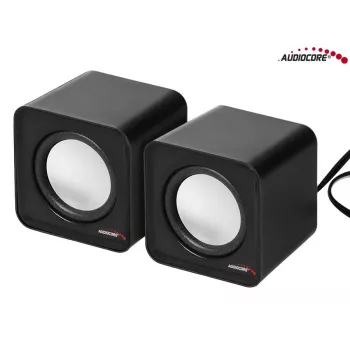 2-pásmový PC reproduktor Audiocore AC870 B — 3 W RMS, káblové USB napájanie, 3,5 mm vstup, 2.0 kanály