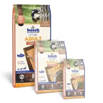 Krmivo pre psov Bosch Tiernahrung ADULT s čerstvým lososom a zemiakmi 15 kg, Adult Formula