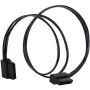 SATA kábel Silverstone CP11 0,3 m čierny