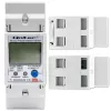 Qoltec 50882 Jednofázový elektronický merač spotreby energie na lištu | Wi-Fi | TUYA | 230V | LCD