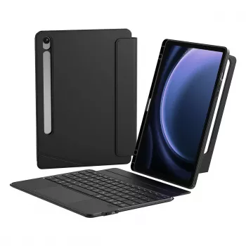 Obal s klávesnicou a touchpadom Inateck N0064 pre Samsung Galaxy Tab S10 FE/S9 FE/S9, čierna