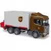 Logistický kamión Scania Super 560R UPS s vysokozdvižným vozíkom