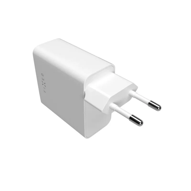 Nabíjačka FIXED FIXC65-2C-WH interiérová AC rýchlonabíjanie 2x USB Type-C