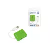 USB hub LOGILINK UA0138 — 4-portový USB 2.0 hub, zelený, až do 480 Mbit/s
