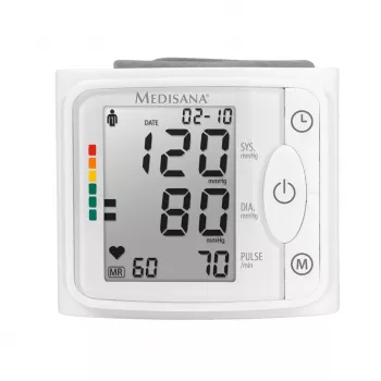 Medisana BW 320 tlakomer na zápästie - automatický, 2 používatelia, 120 pamäťových miest